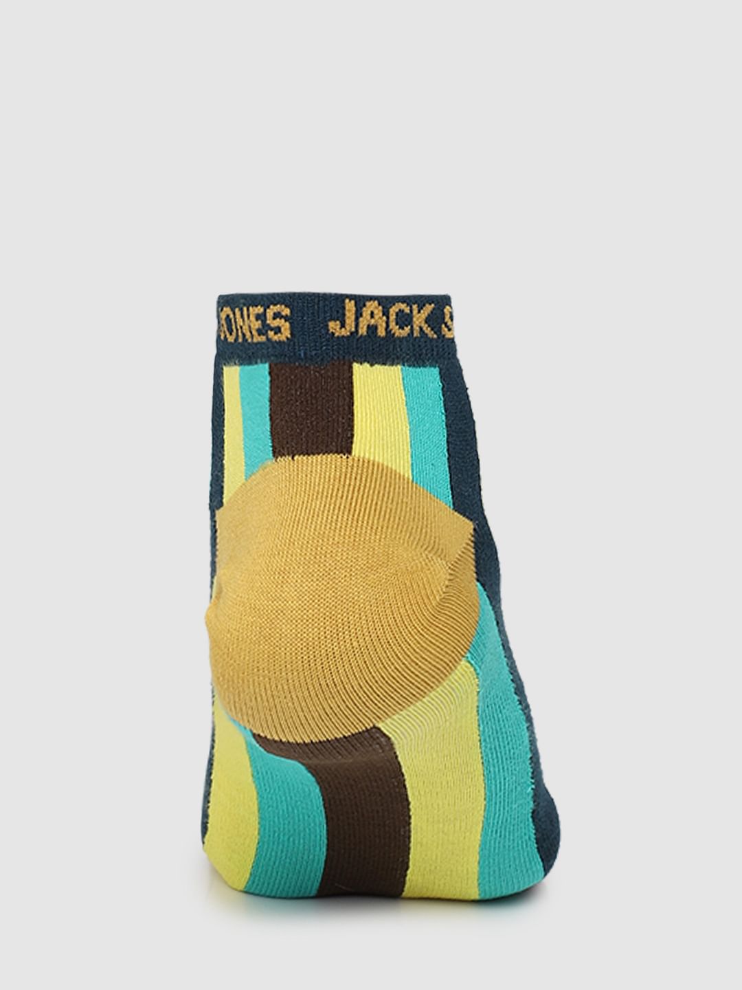 Multi-coloured Striped Ankle Socks