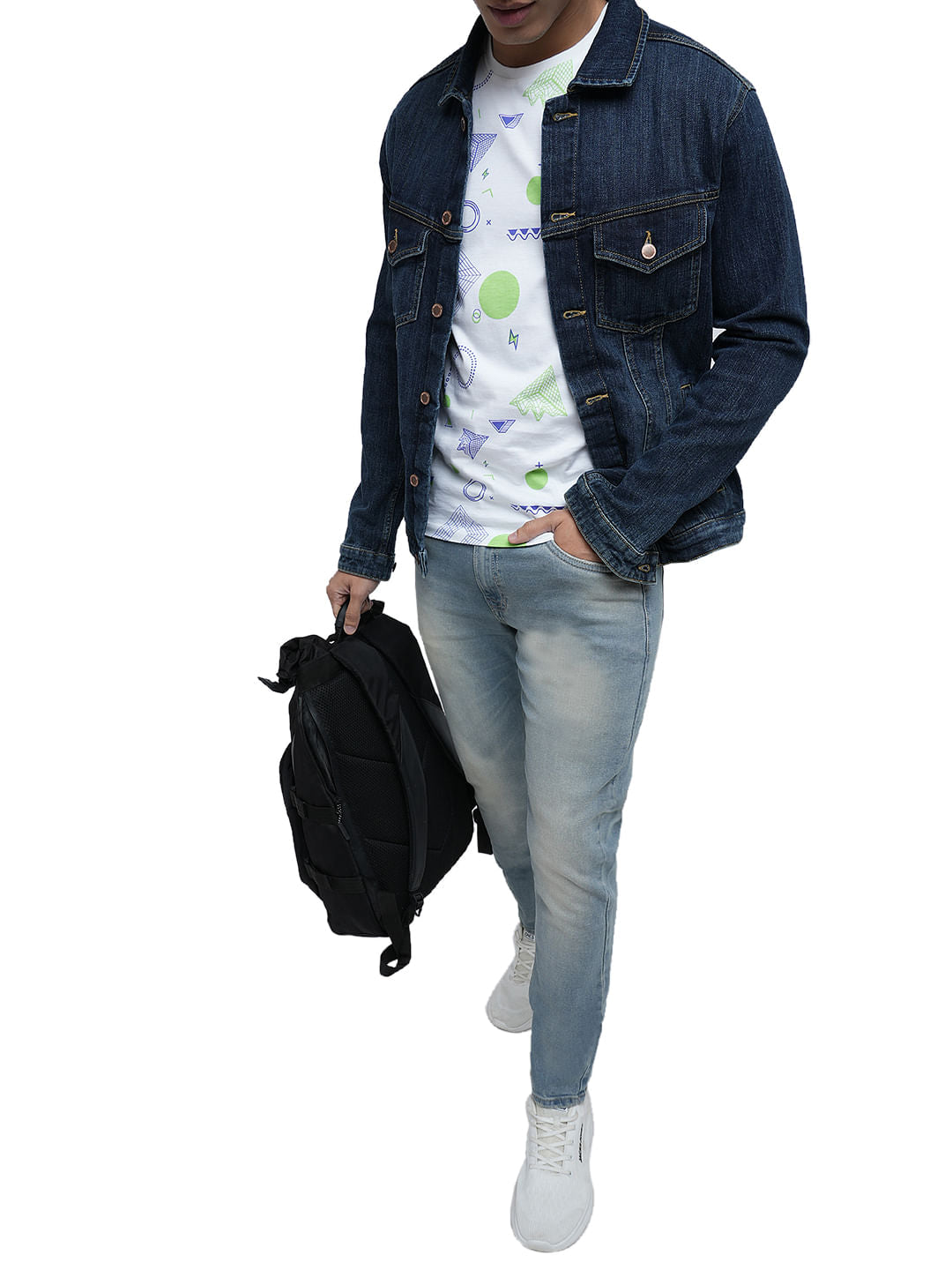 PRODUKT by JACK&JONES Light Blue Mid Rise Washed Slim Fit Jeans - 28
