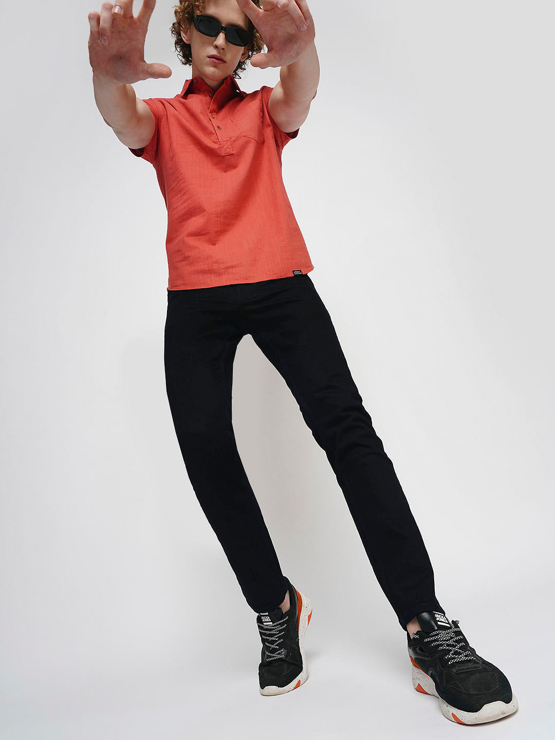 PRODUKT by JACK&JONES Dark Blue Mid Rise Slim Fit Jeans - 28