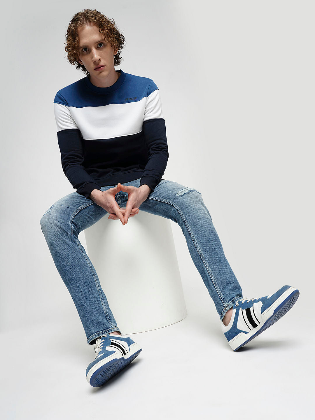 PRODUKT by JACK&JONES Light Blue Mid Rise Washed Slim Fit Jeans - 28