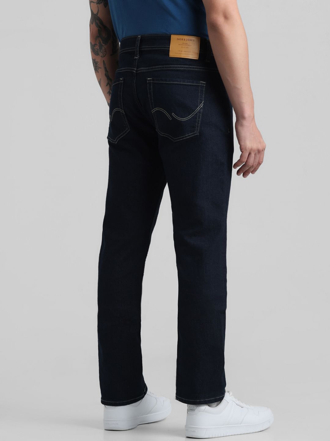 Dark Blue Low Rise Glenn Slim Fit Jeans