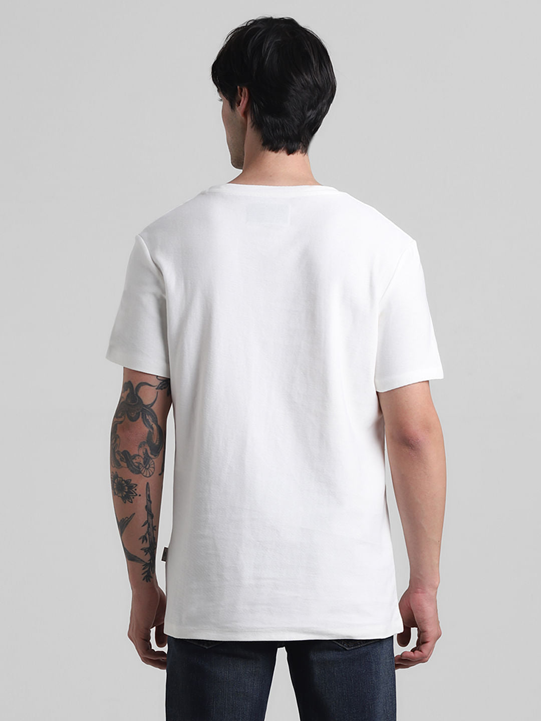 White Oversized Crew Neck T-shirt