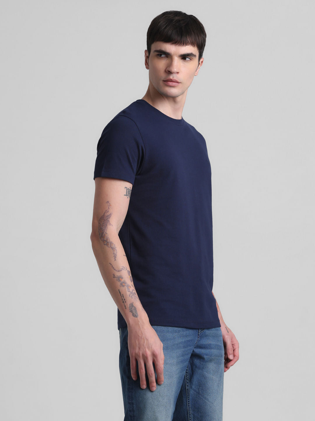 Navy Blue Crew Neck T-shirt