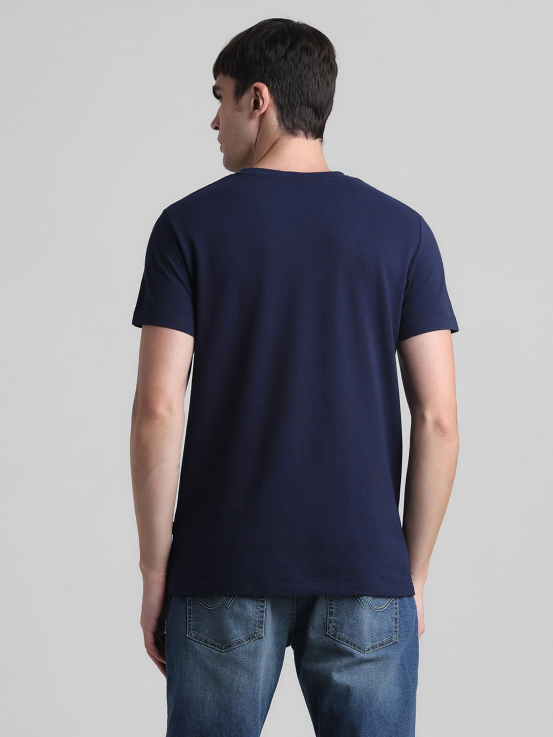 Navy Blue Crew Neck T-shirt