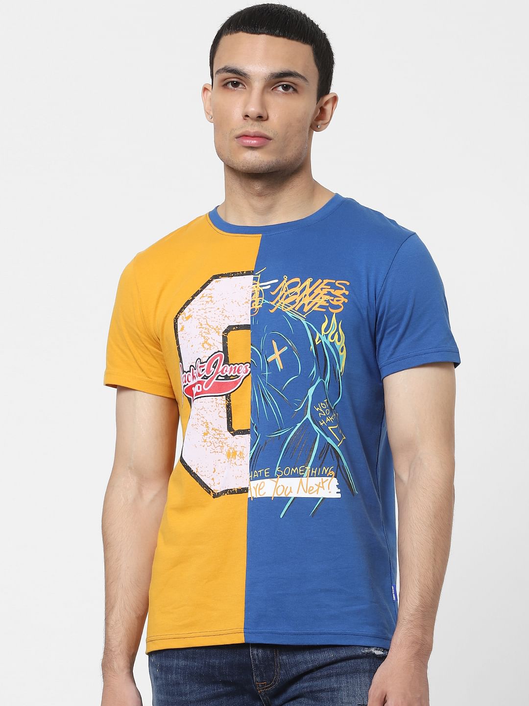 Yellow Graphic Print T-shirt