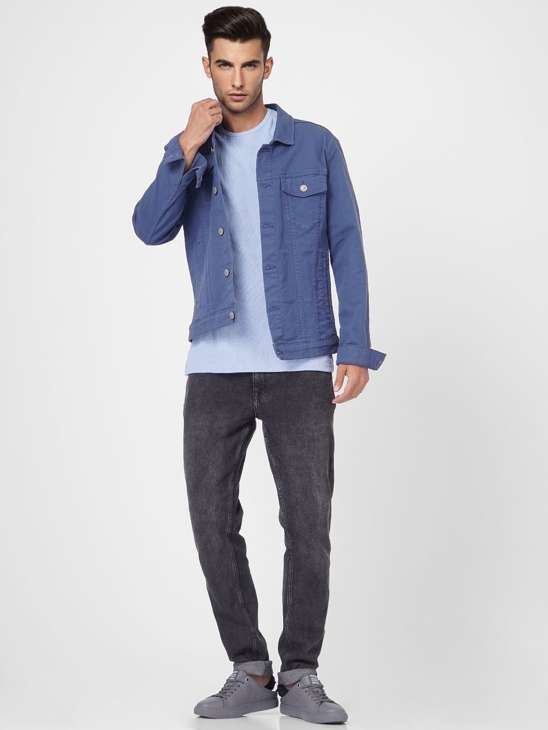 Blue Crew Neck T-shirt