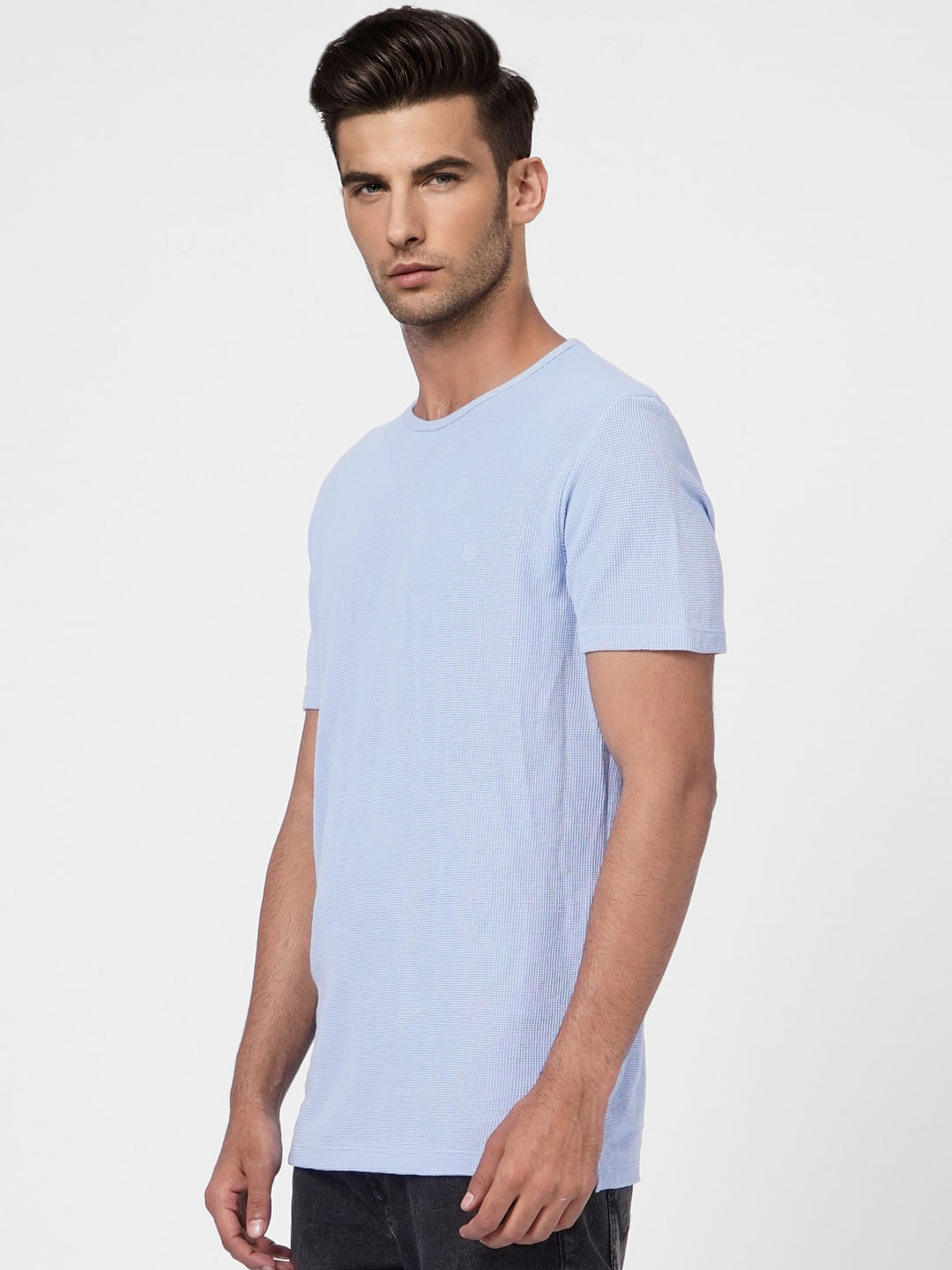 Blue Crew Neck T-shirt