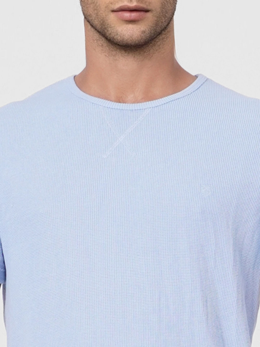 Blue Crew Neck T-shirt