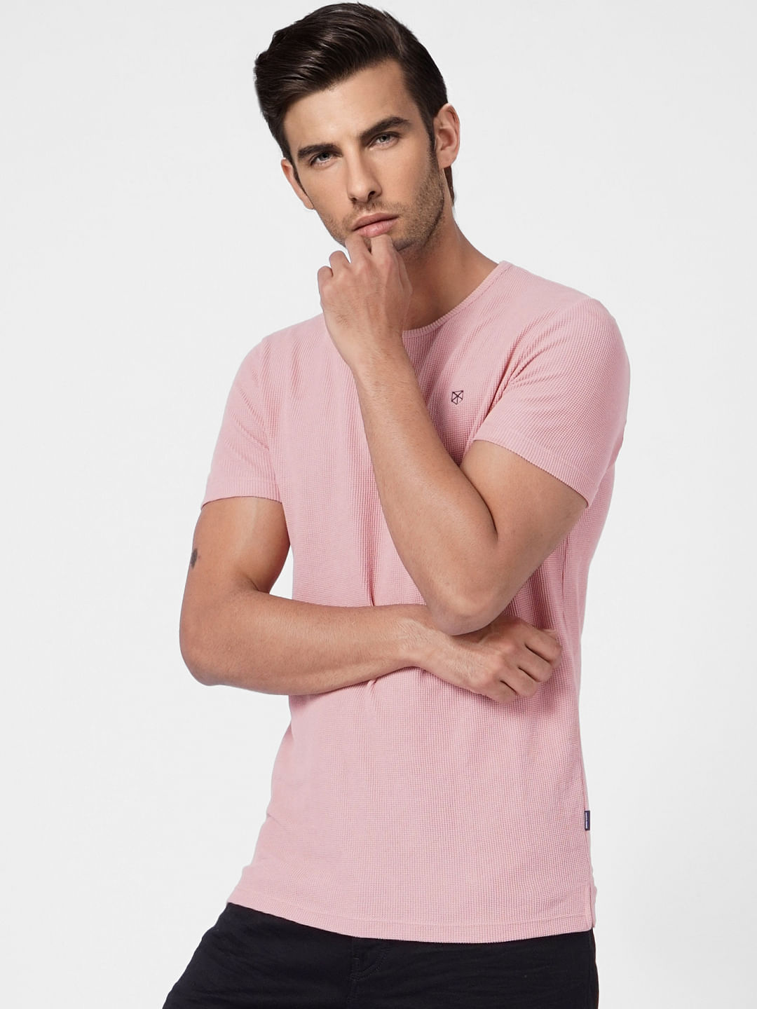 Pink Crew Neck T-shirt