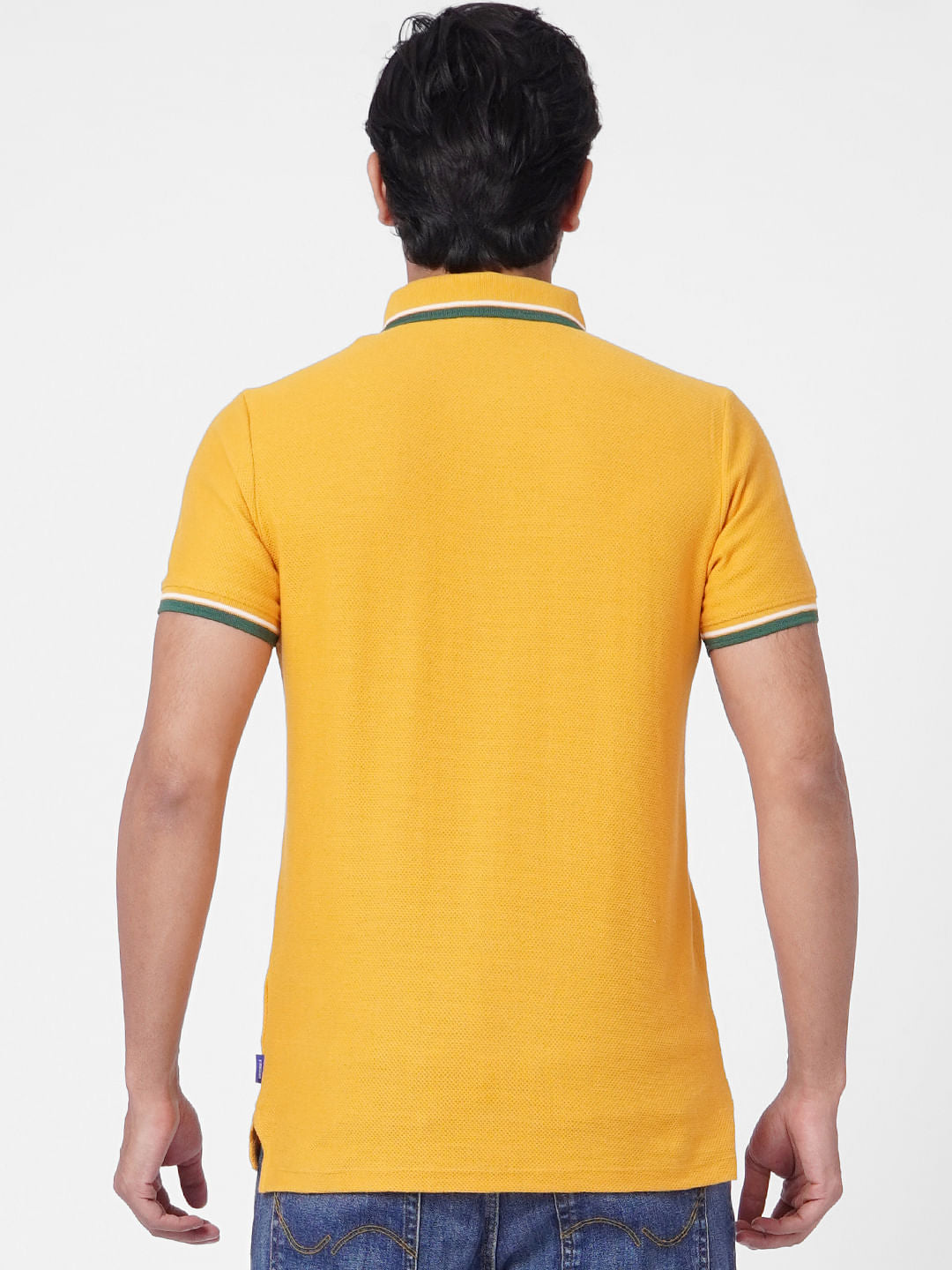 Yellow Polo Neck T-shirt