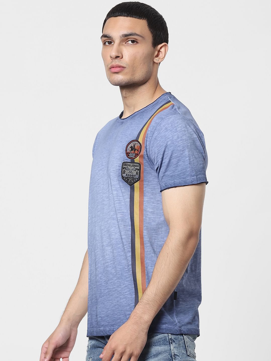 Blue Washed Crew Neck T-shirt