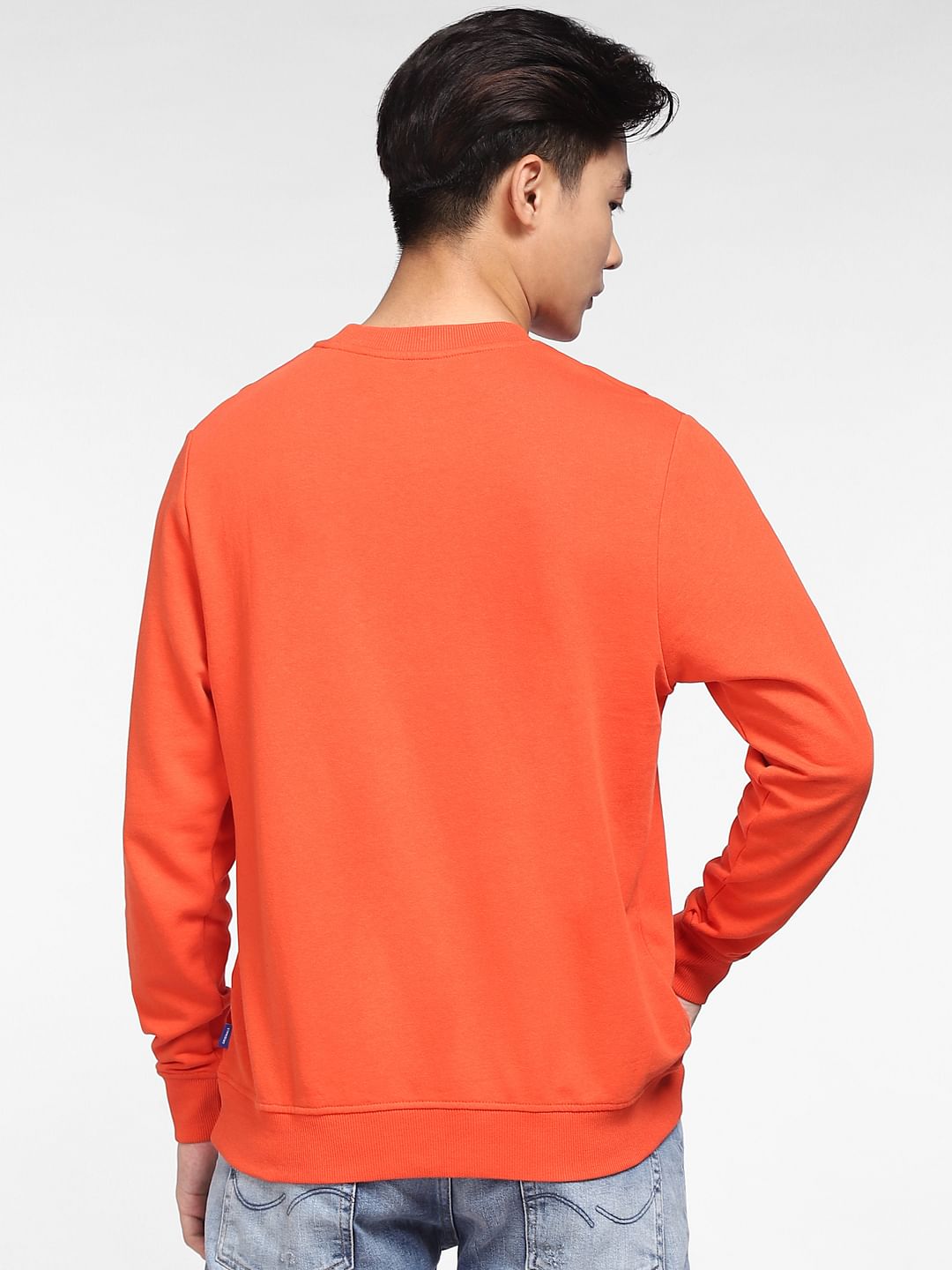 Red Logo Print Sweatshirt