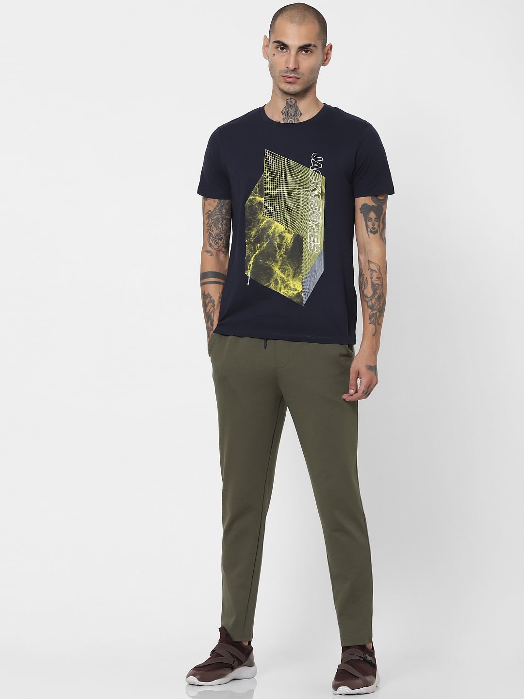 Olive Green Mid Rise Sweatpants - S