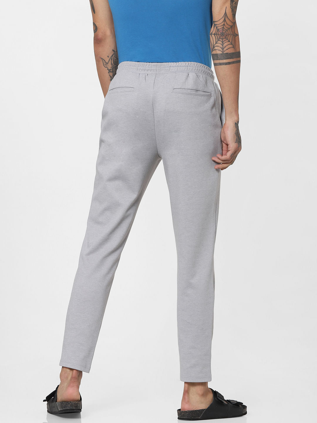 Light Grey Mid Rise Sweatpants
