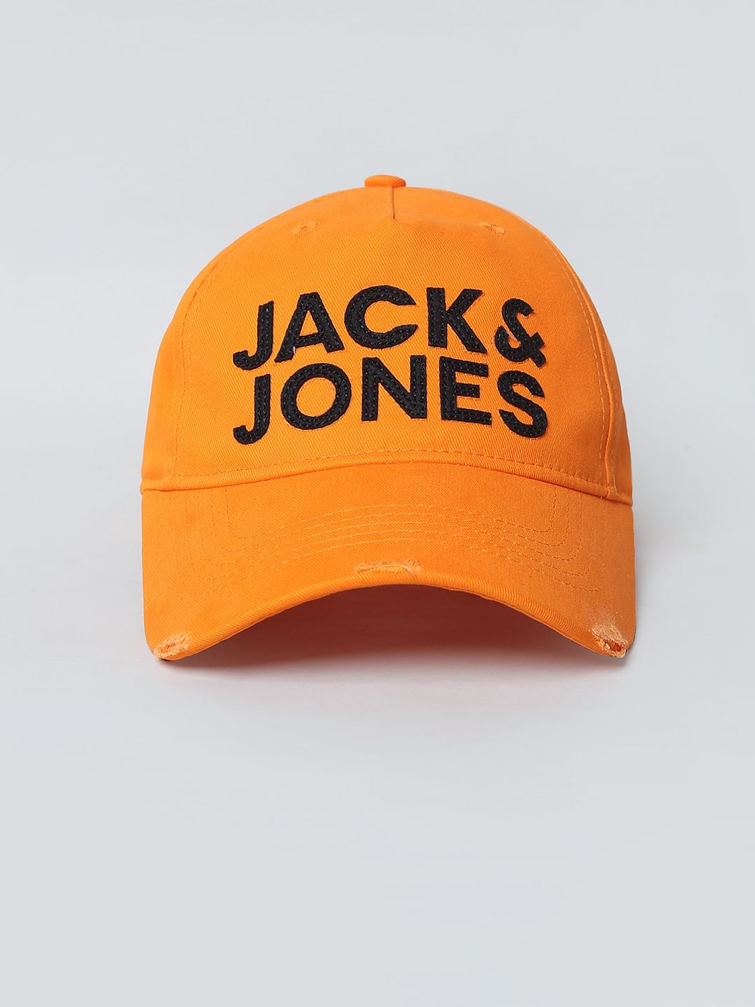Boys Orange Logo Print Baseball Cap