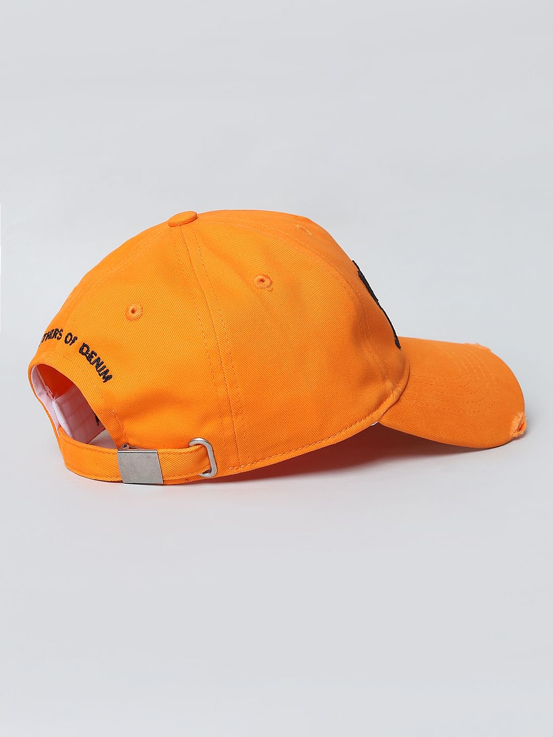 Boys Orange Logo Print Baseball Cap