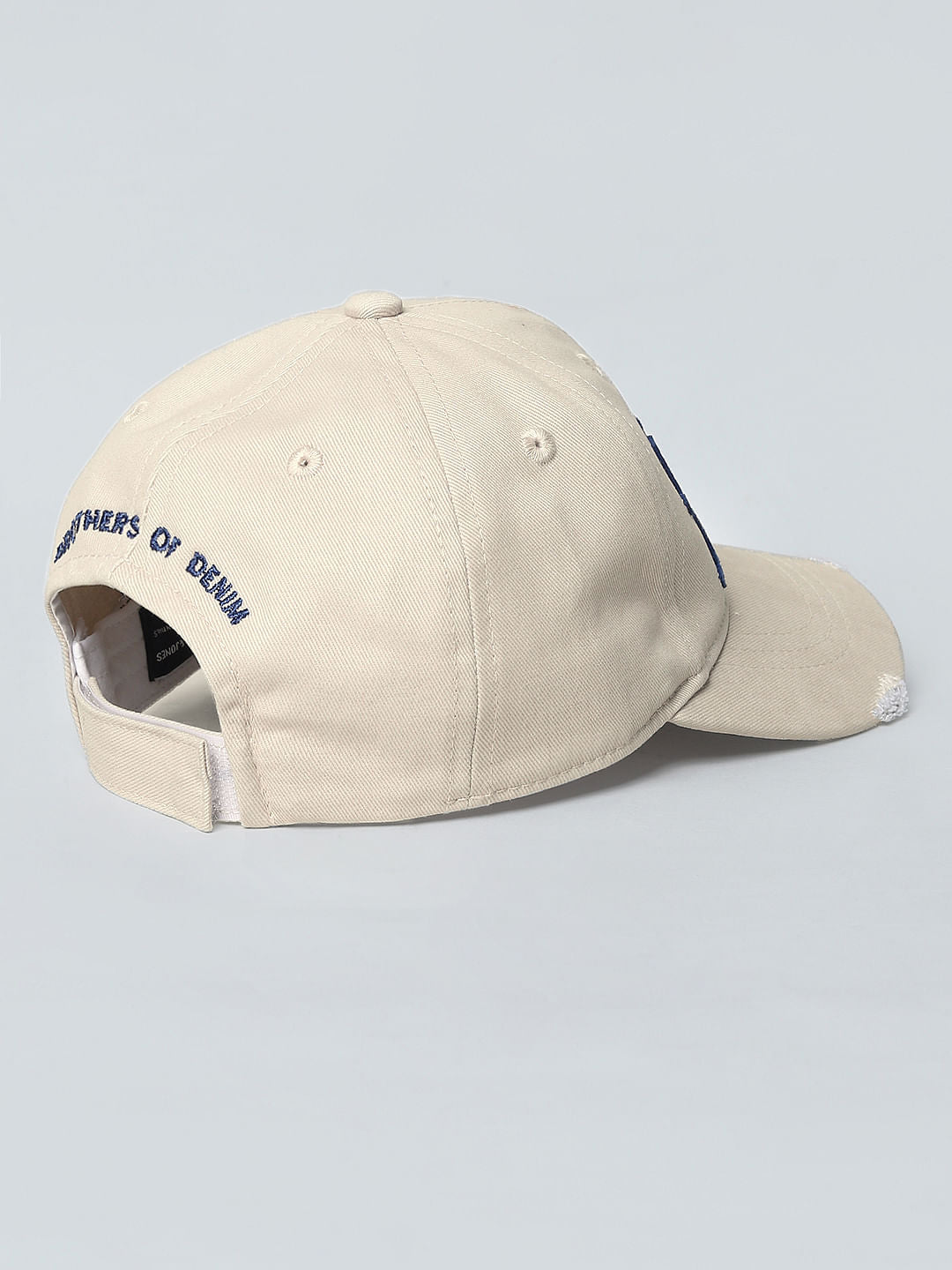 Boys Biege Logo Print Baseball Cap