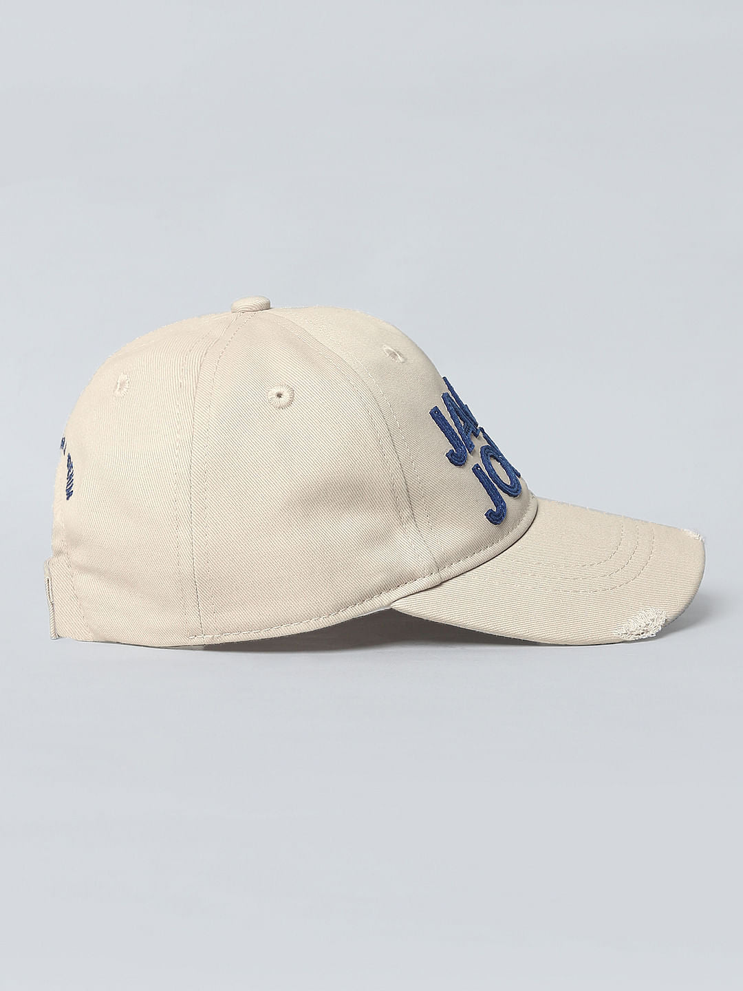 Boys Biege Logo Print Baseball Cap