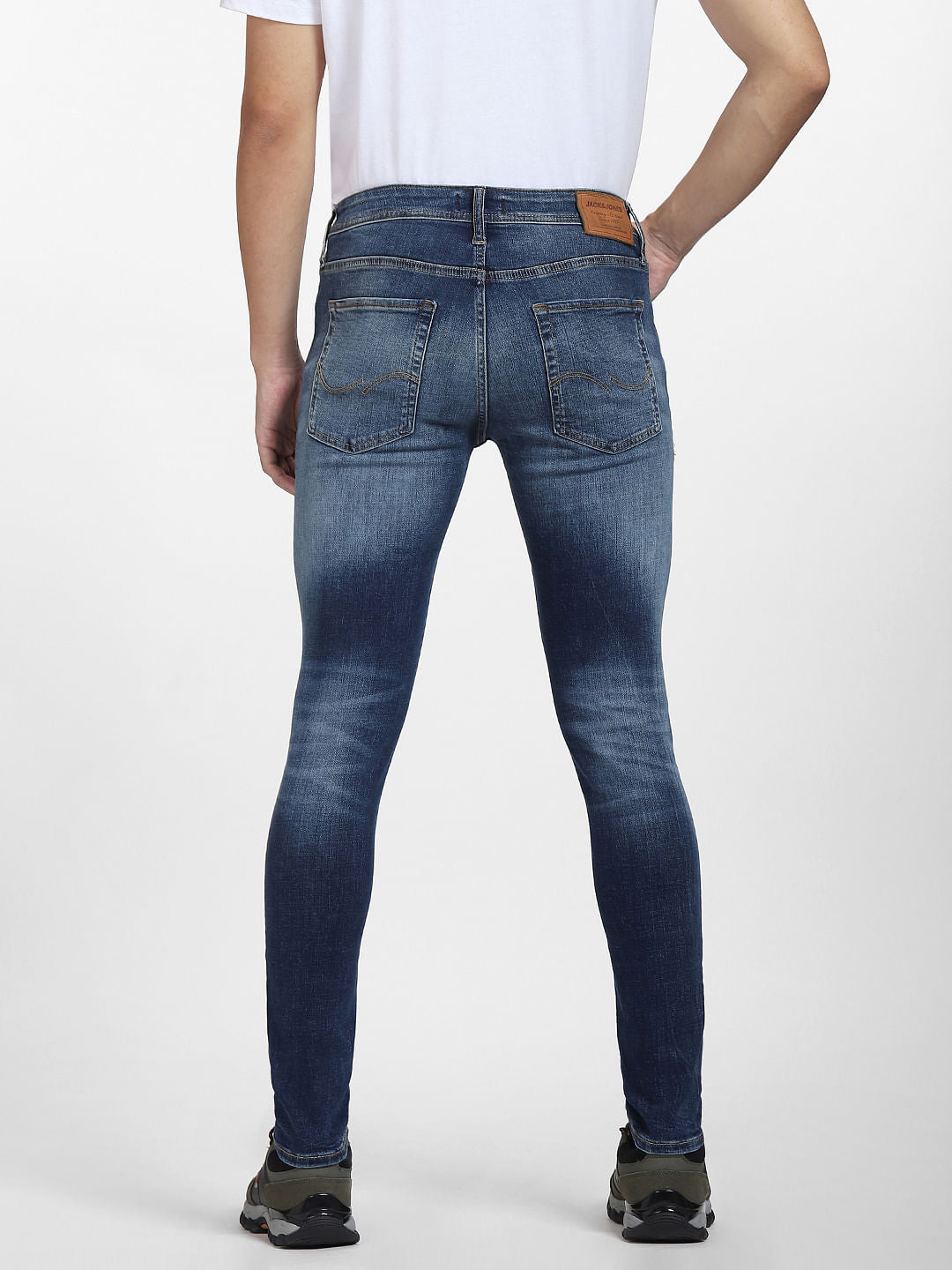 Blue Low Rise Washed Liam Skinny Jeans