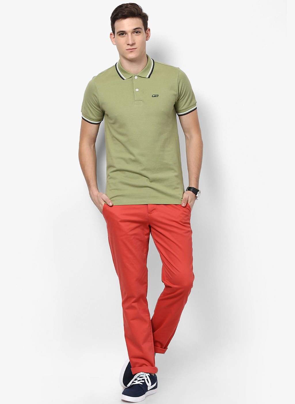 Solid Casual Trouser
