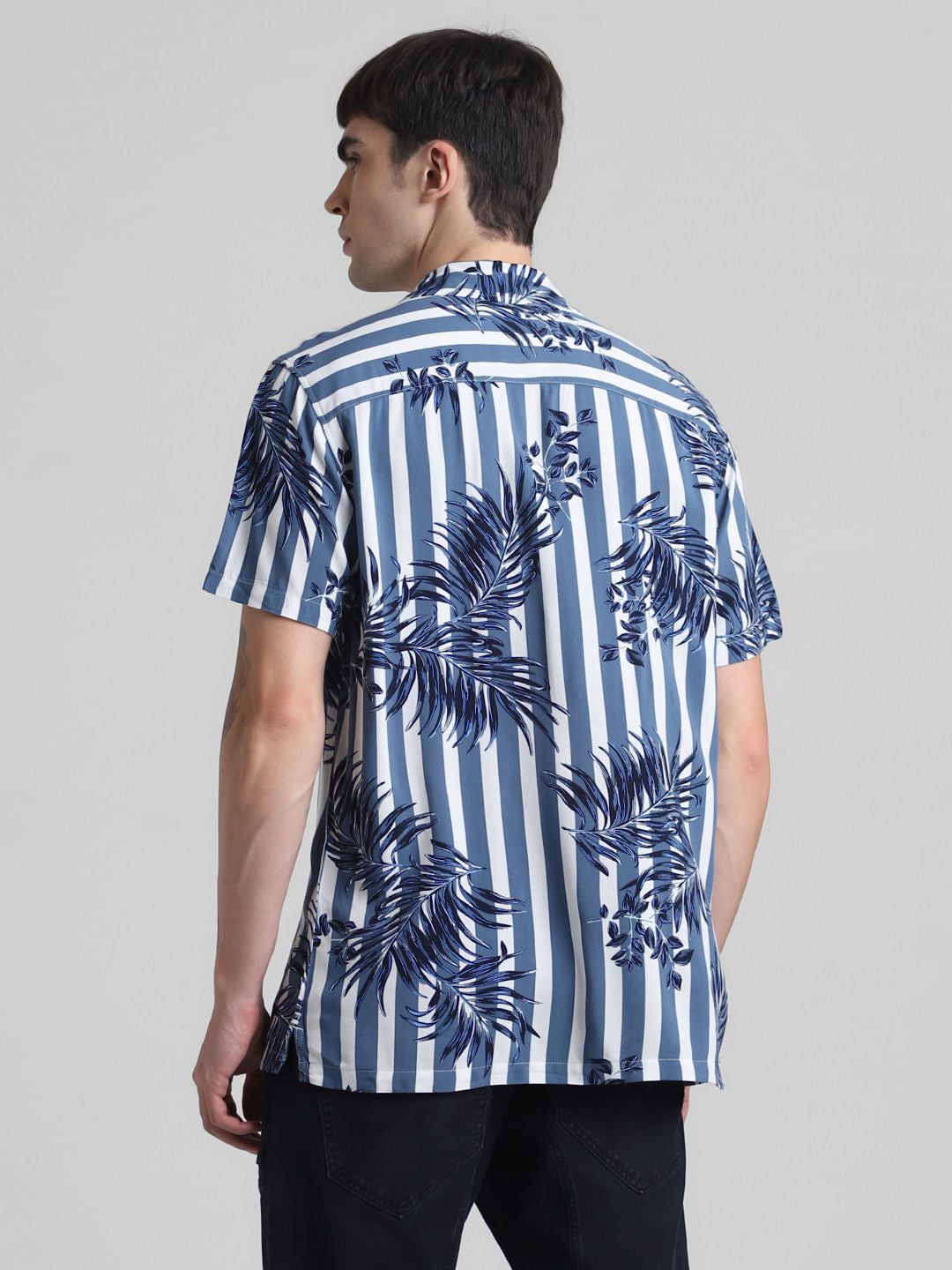 Blue Striped Resort Shirt