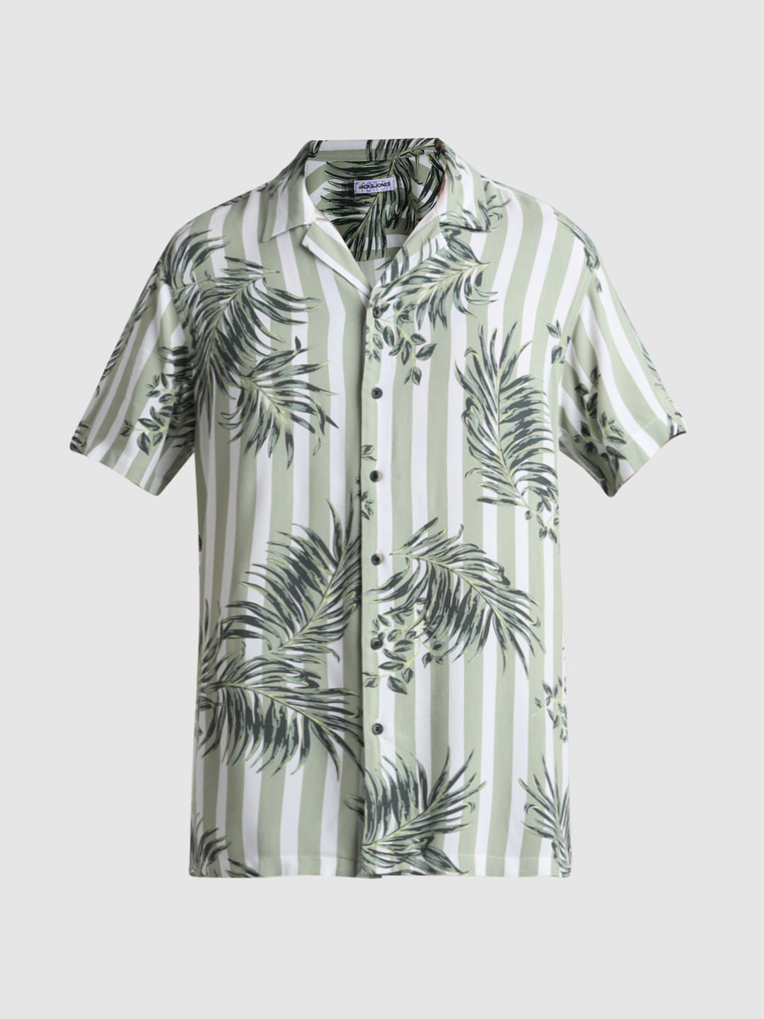 Green Striped Resort Shirt