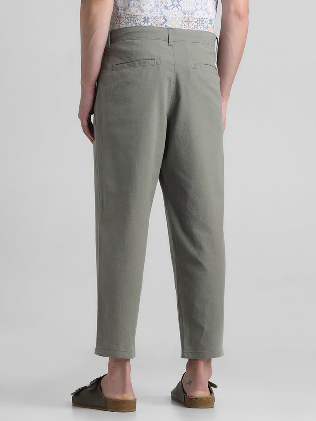 Jack & Jones Green Regular fit Stretch Pants