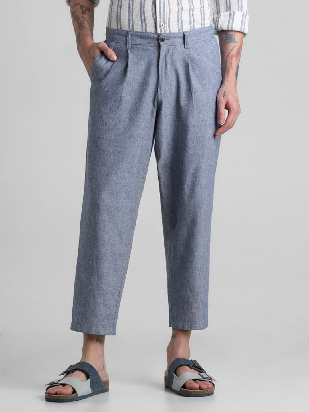 Jack & Jones Blue Regular fit Stretch Pants