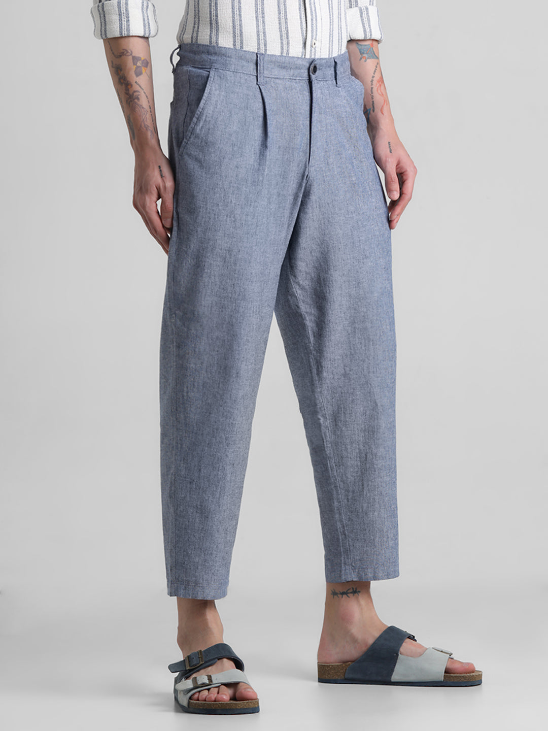Jack & Jones Blue Regular fit Stretch Pants