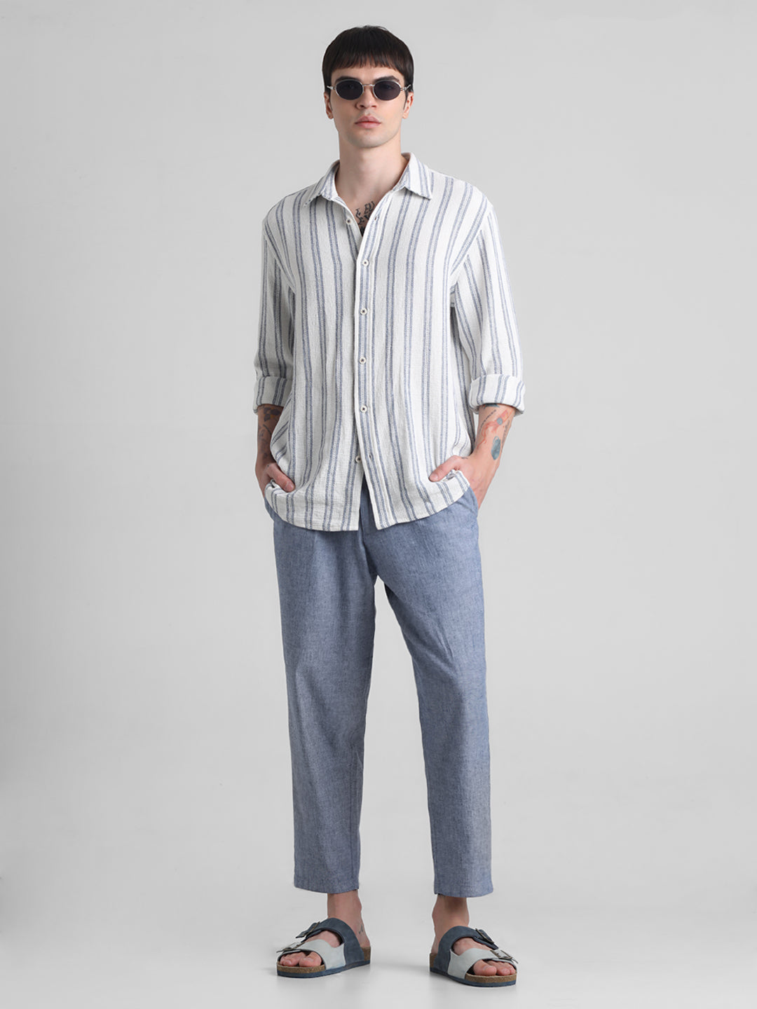 Jack & Jones Blue Regular fit Stretch Pants