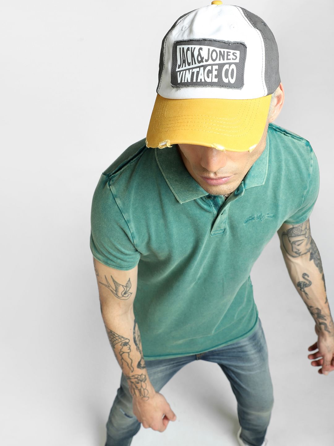 Green Polo Neck T-shirt