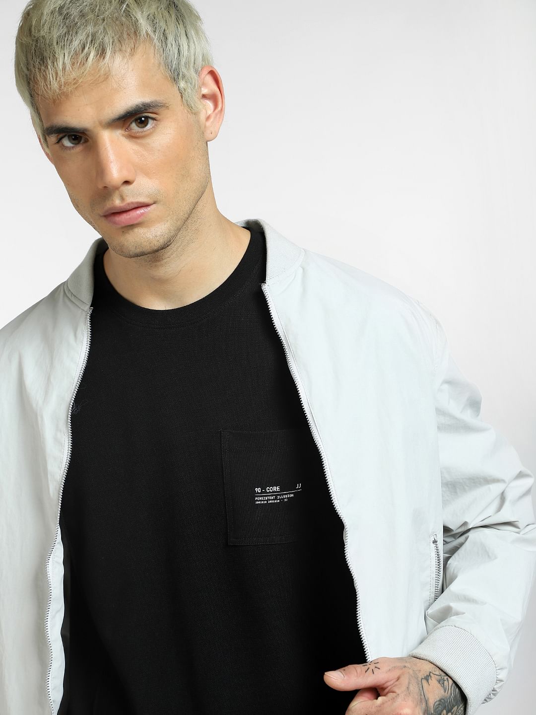 Black Crew Neck T-shirt - S