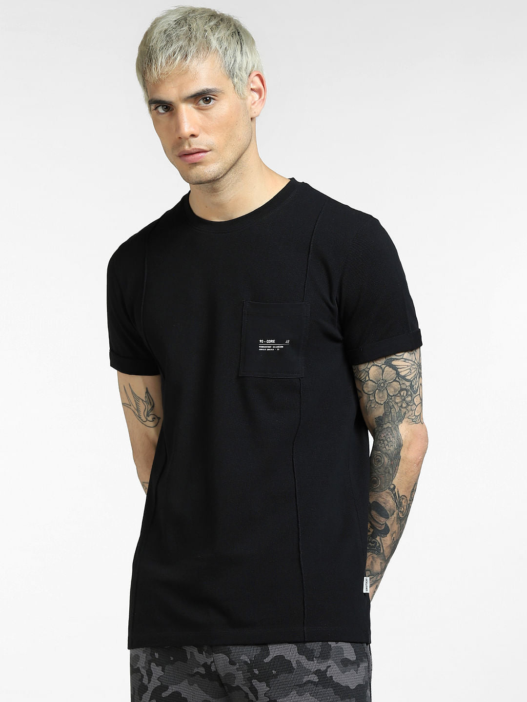 Black Crew Neck T-shirt