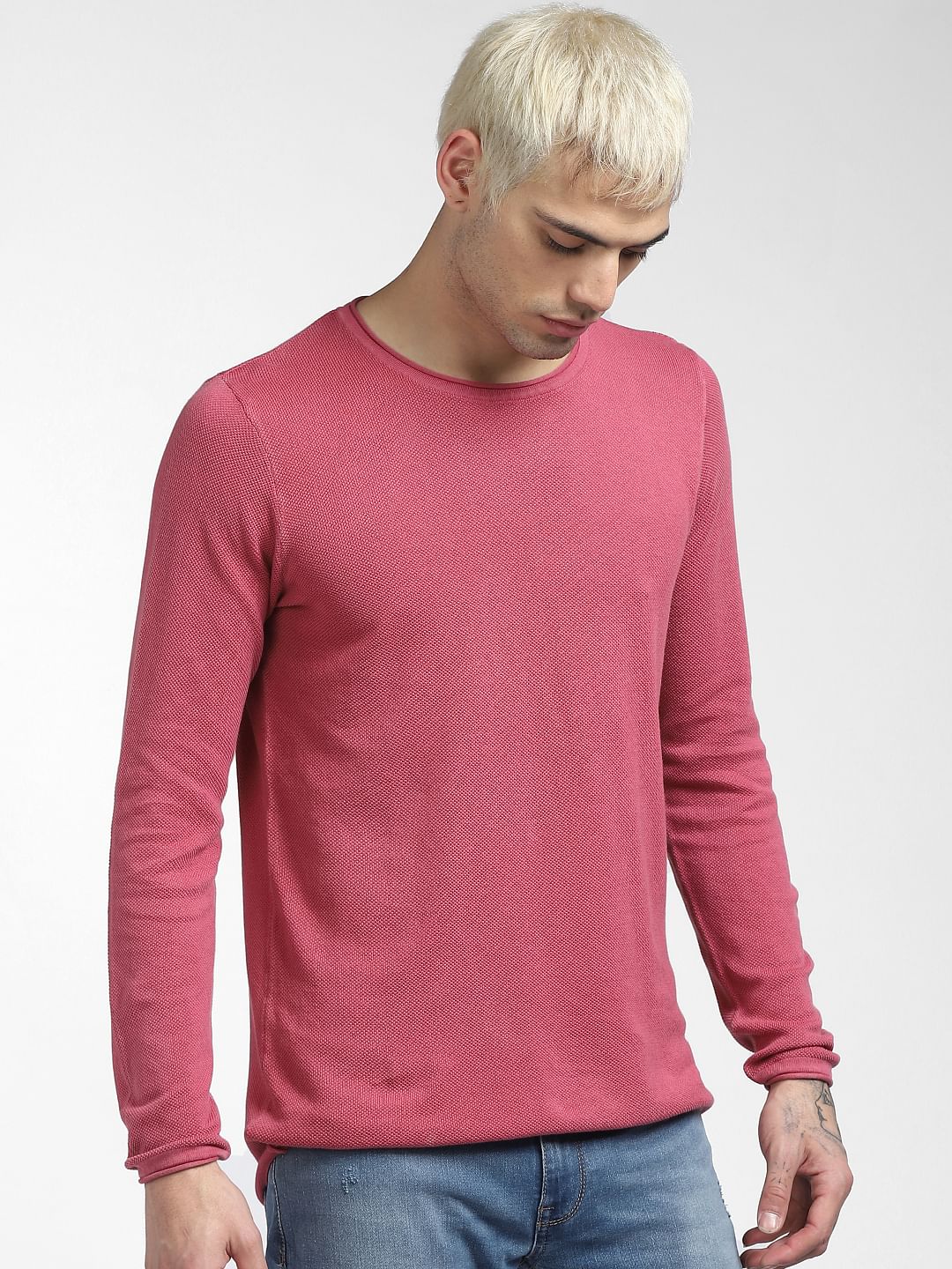 Pink Knit Pullover