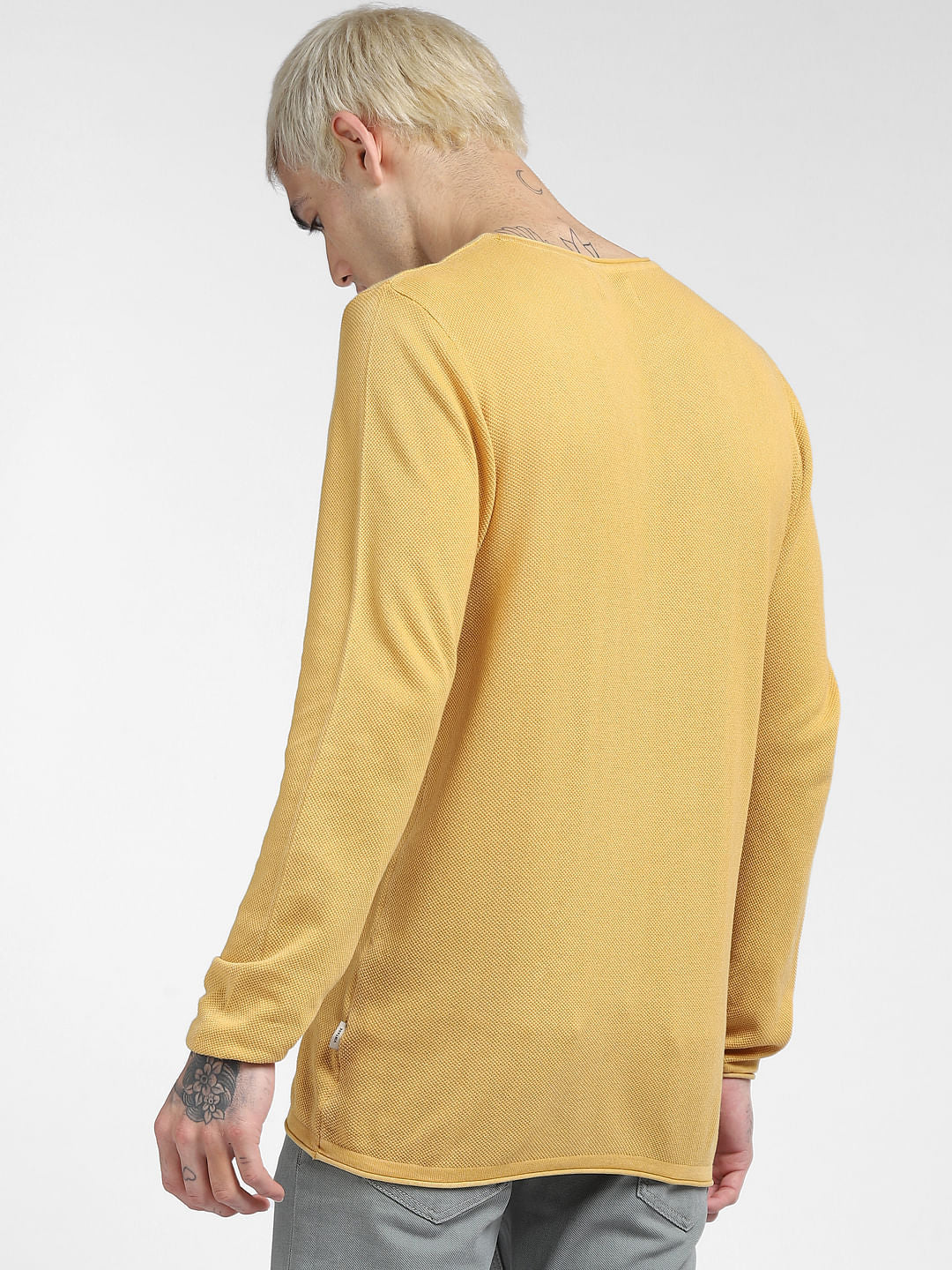 Yellow Knit Pullover