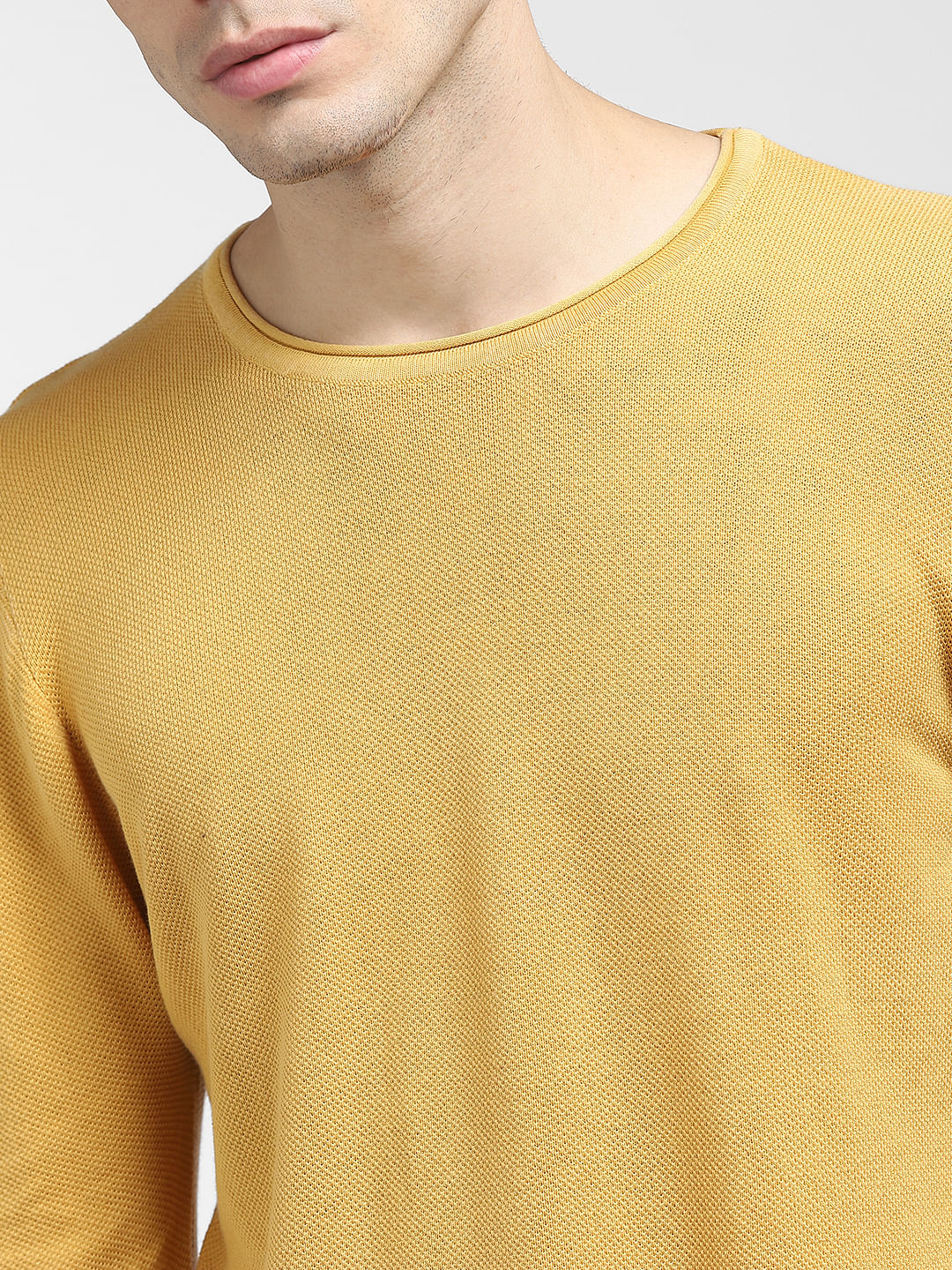 Yellow Knit Pullover