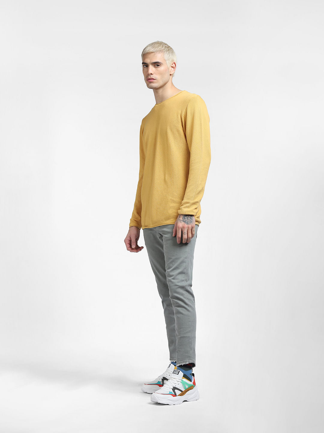 Yellow Knit Pullover