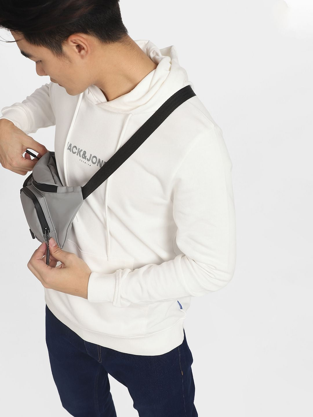 White Hooded Sweatshirt