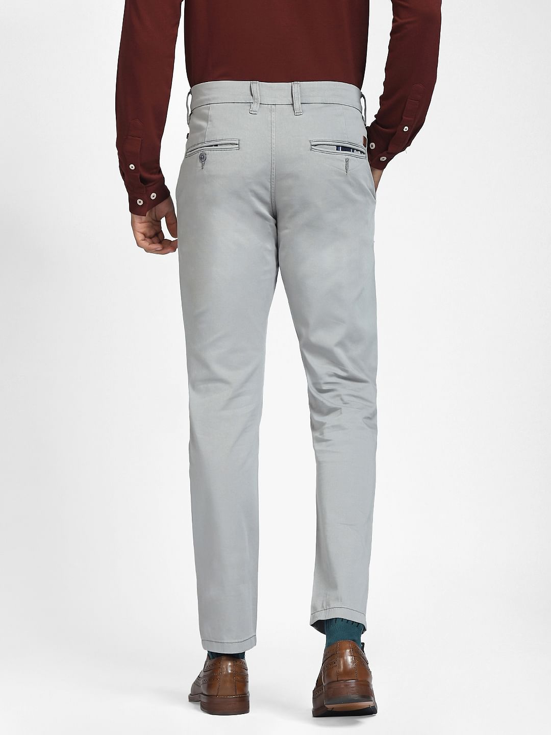 Grey Slim Fit Pants