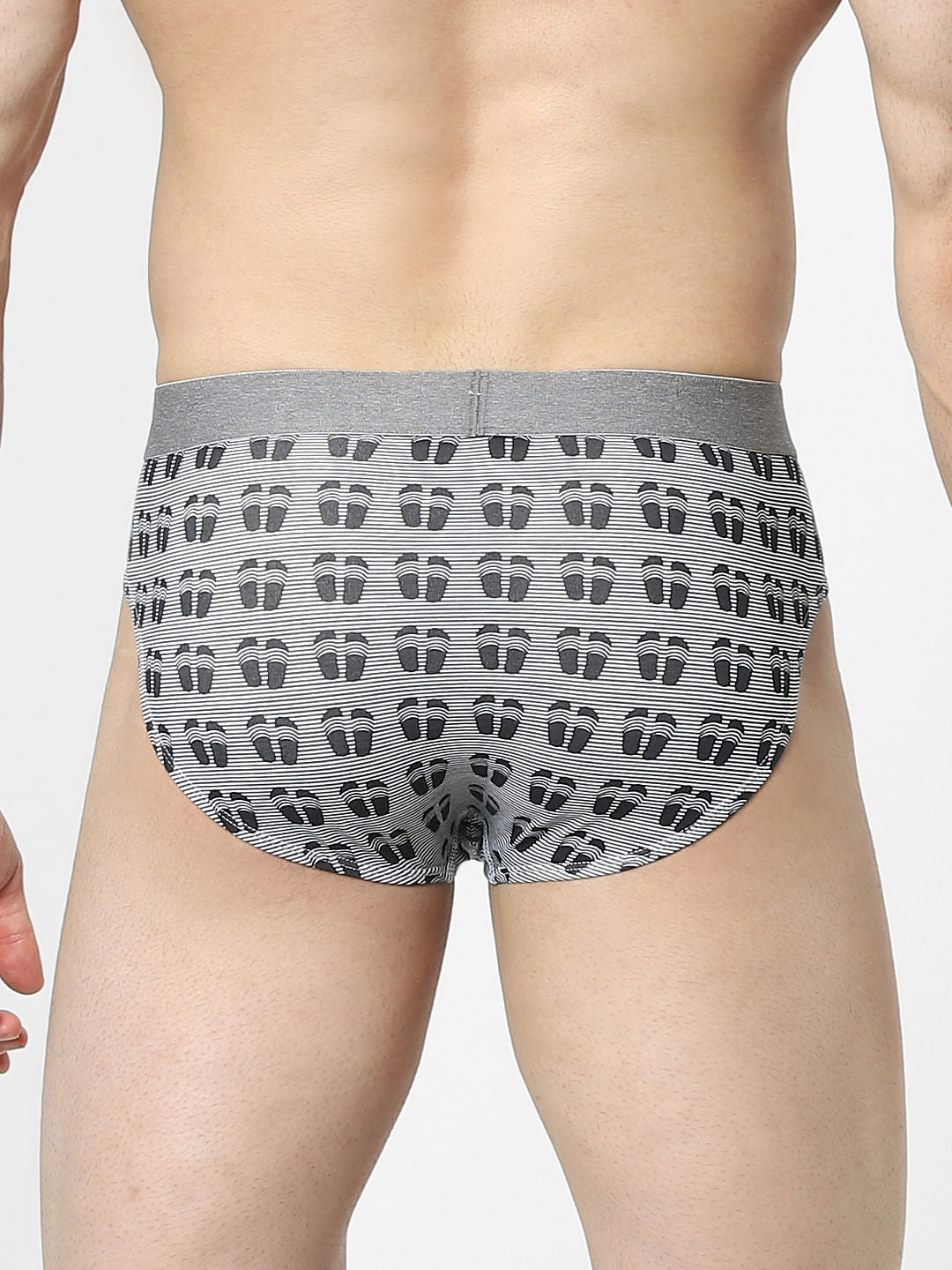 Grey Printed Briefs