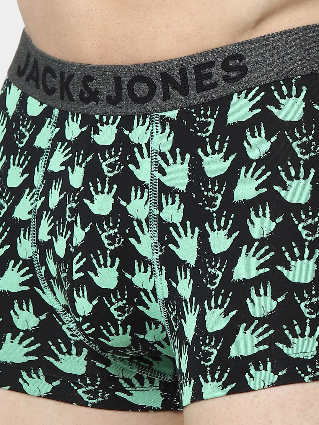 Black Printed Trunks