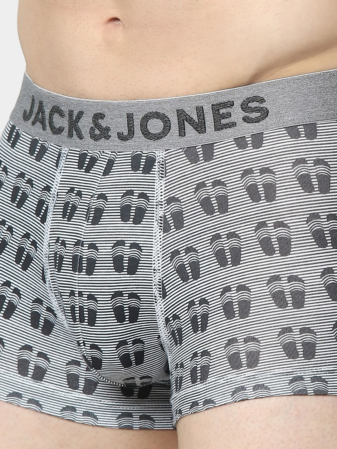 Grey Flip Flop Print Trunks