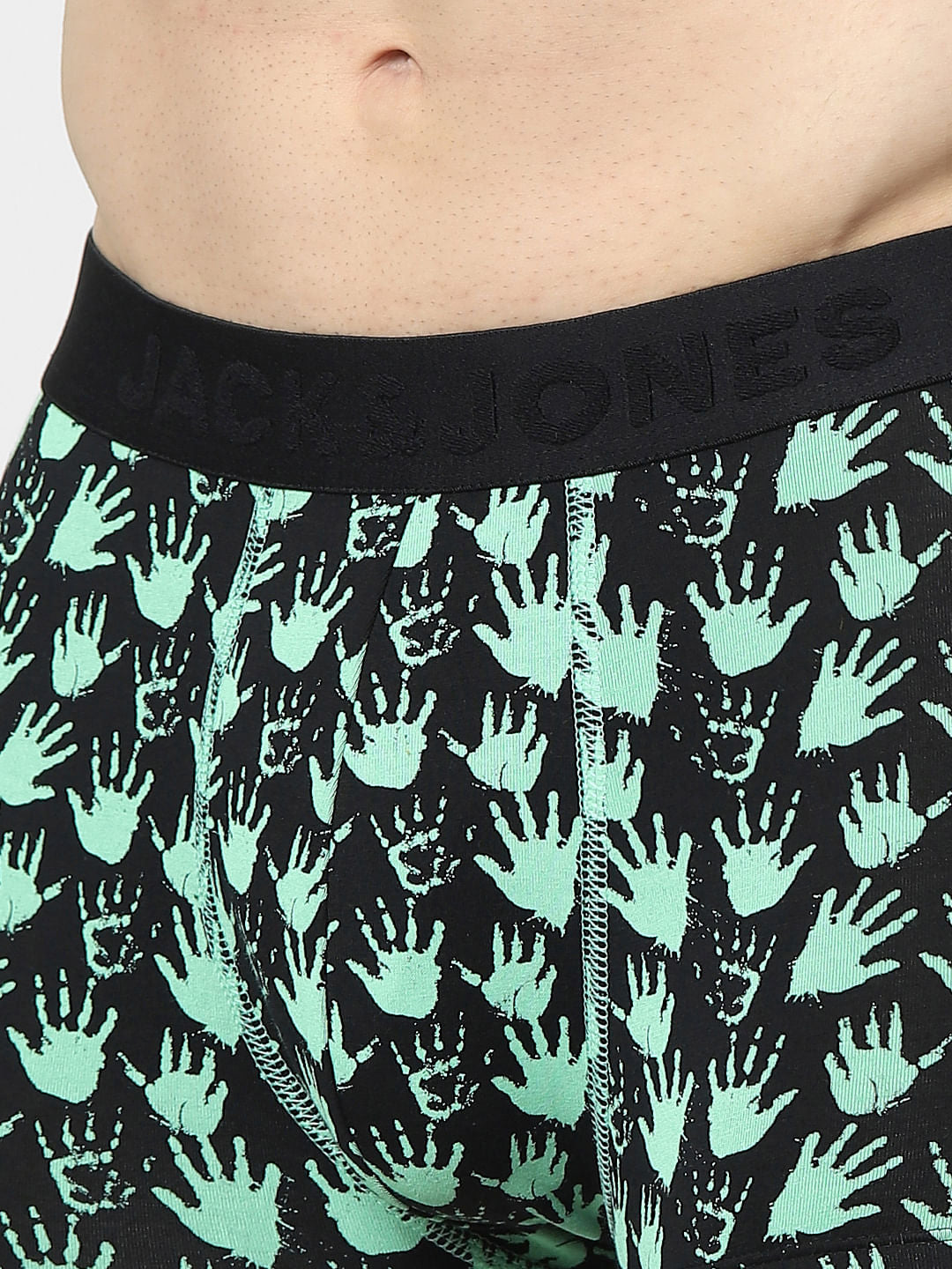 Black All Over Print Trunks