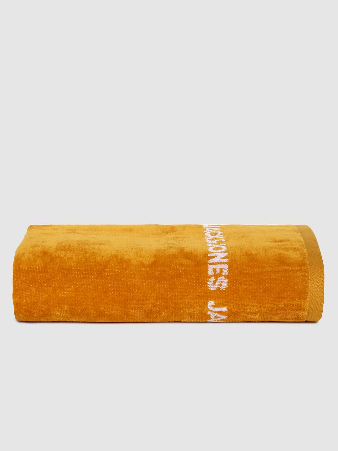 Brown Logo Print Towel