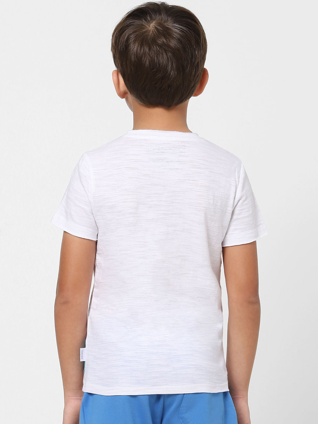 BOYS X PAC-MAN WHITE GRAPHIC PRINT CREW NECK T-SHIRT