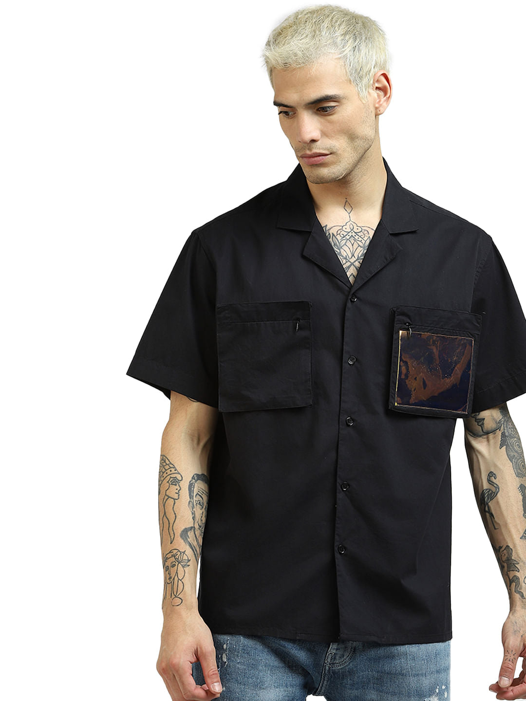 Green Oversized Half Sleeves Shirt