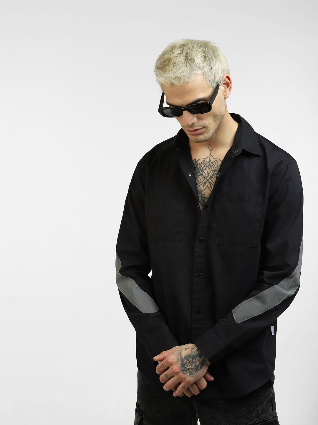 Black Full Sleeves Shirt - S