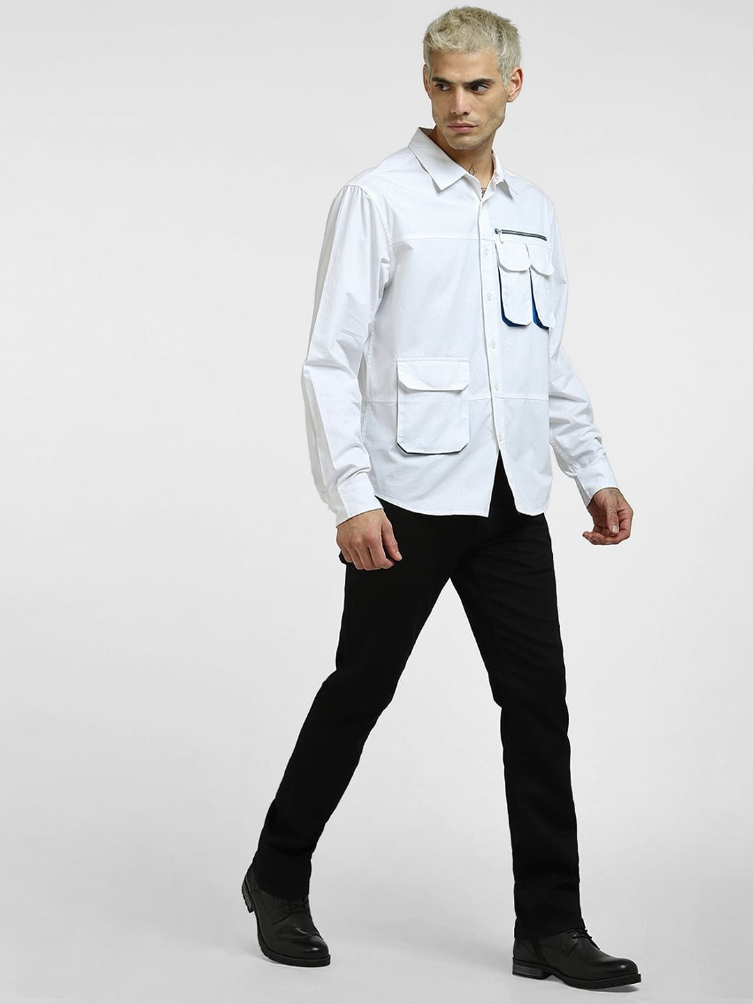 White Oversized Shirt - S