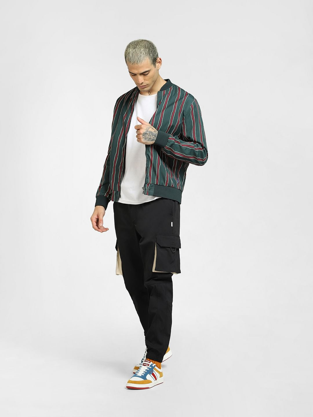 Black Mid Rise Drawstring Pants - S