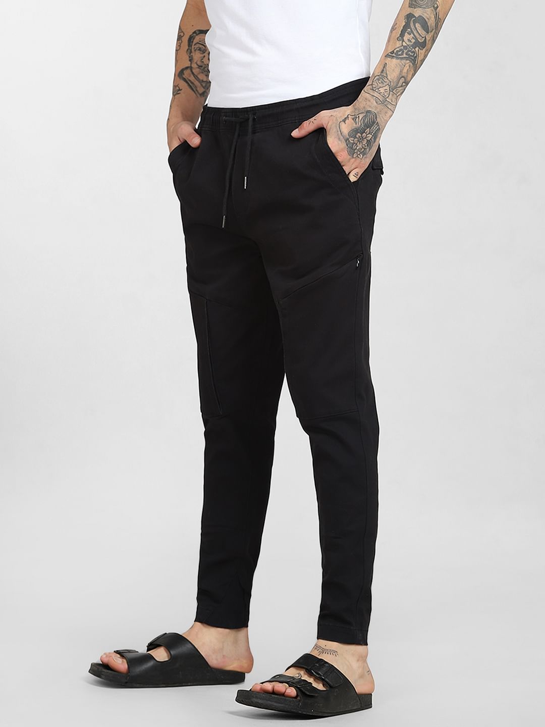 Black Mid Rise Sweatpants
